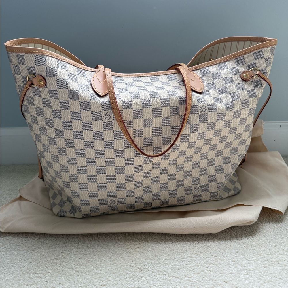 Louis Vuitton Neverful GM Damier Azure - authentic